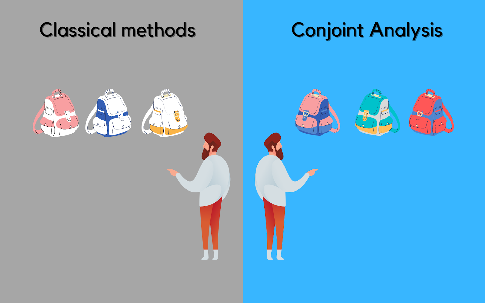 Customers employ a variety of heuristics when evaluating product alternatives and choosing in the marketplace. (fig. by author)